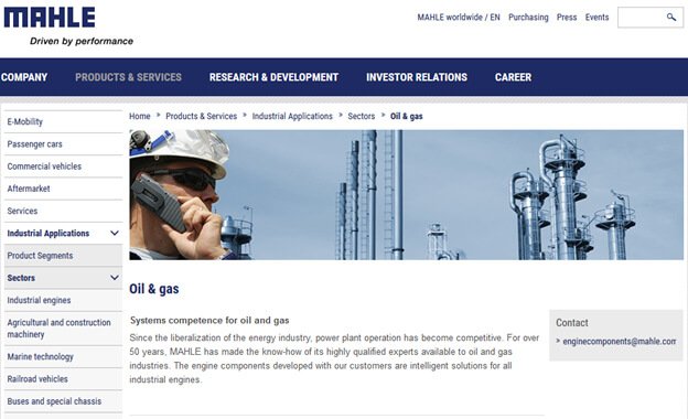 Mahle official website